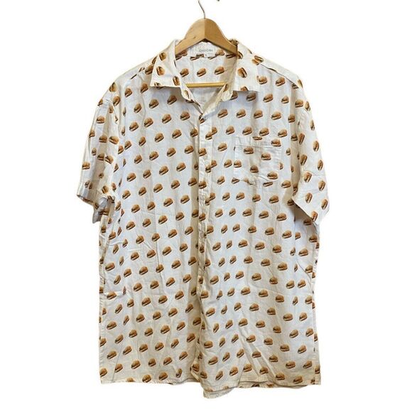 No Brand Other - cinci cribs chilli dog short sleeve button up collared shirt size XL